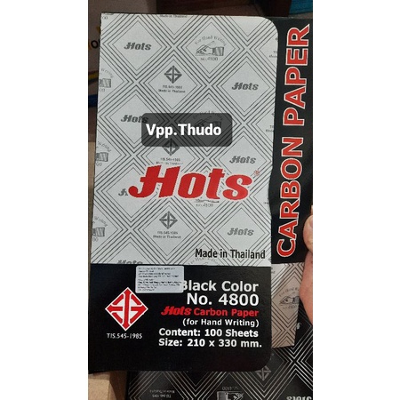 100 tờ giấy than Thái Host 4800 màu xanh,màu đen