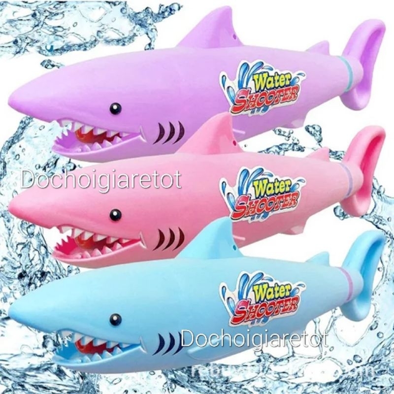 Súng Bắn Nước Cá Mập, Thụt Nước Đồ Chơi Hồ Bơi Bãi Biển Ngoài Trời Cho Bé. Đức Nhung Store
