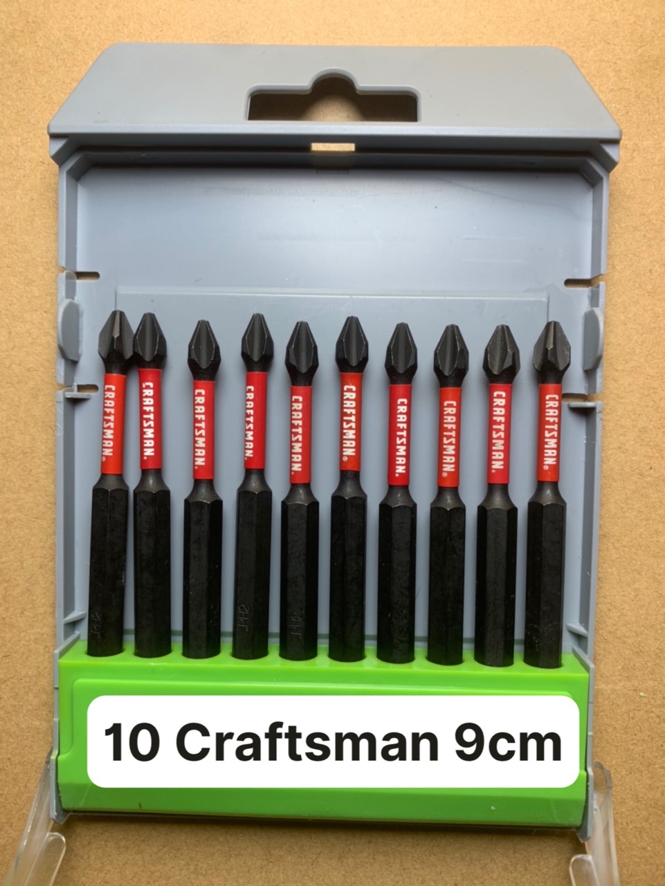 Hộp 10 mũi vít PH2 Dewalt Bosch Irwin Craftsman Vega dài 9cm hàng chính hãng có từ mạnh