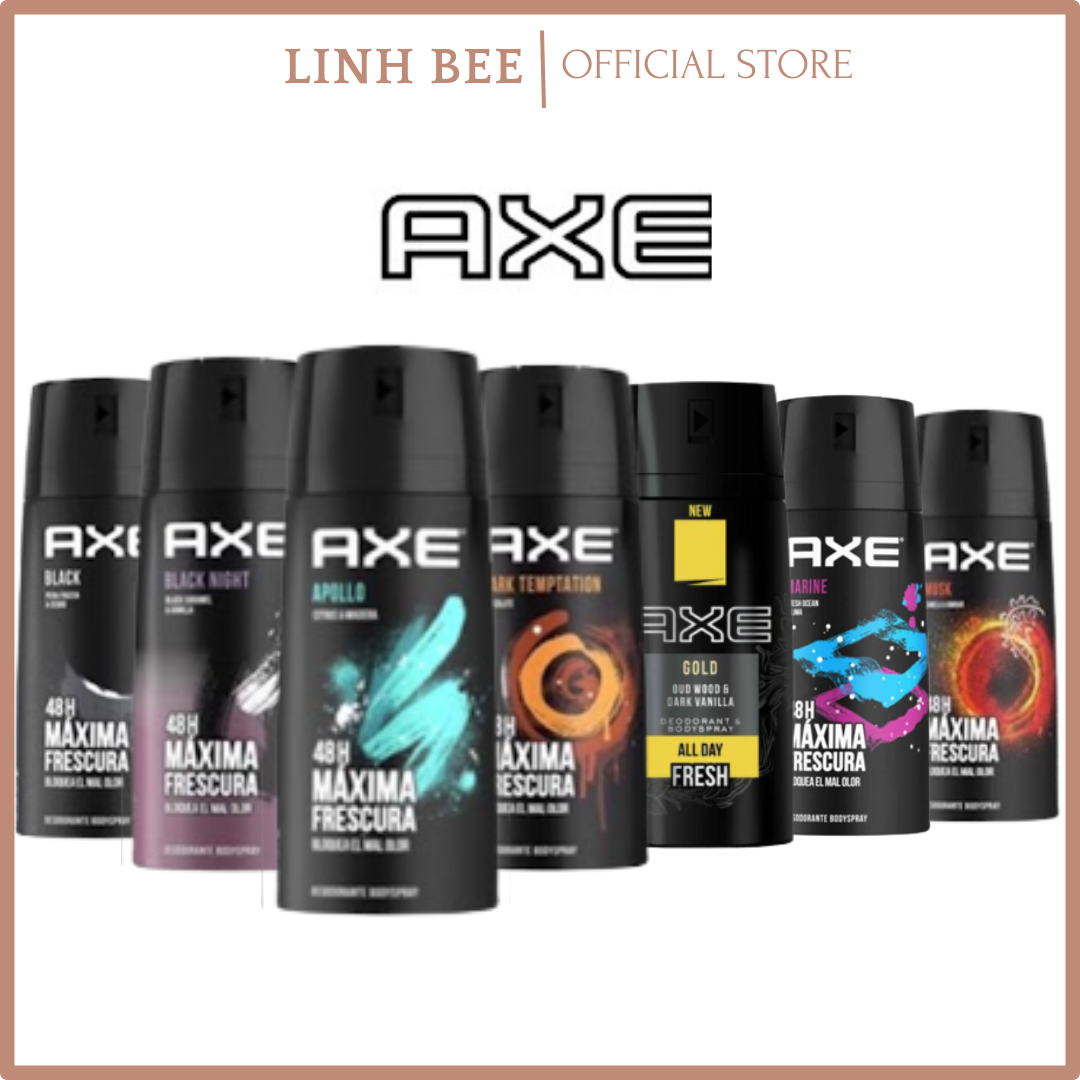 Xịt nách nam AXE Deodorant Bodyspray 150ml Xịt khử mùi hôi nách Gold/Excite/Marine Sịt khử mùi nam