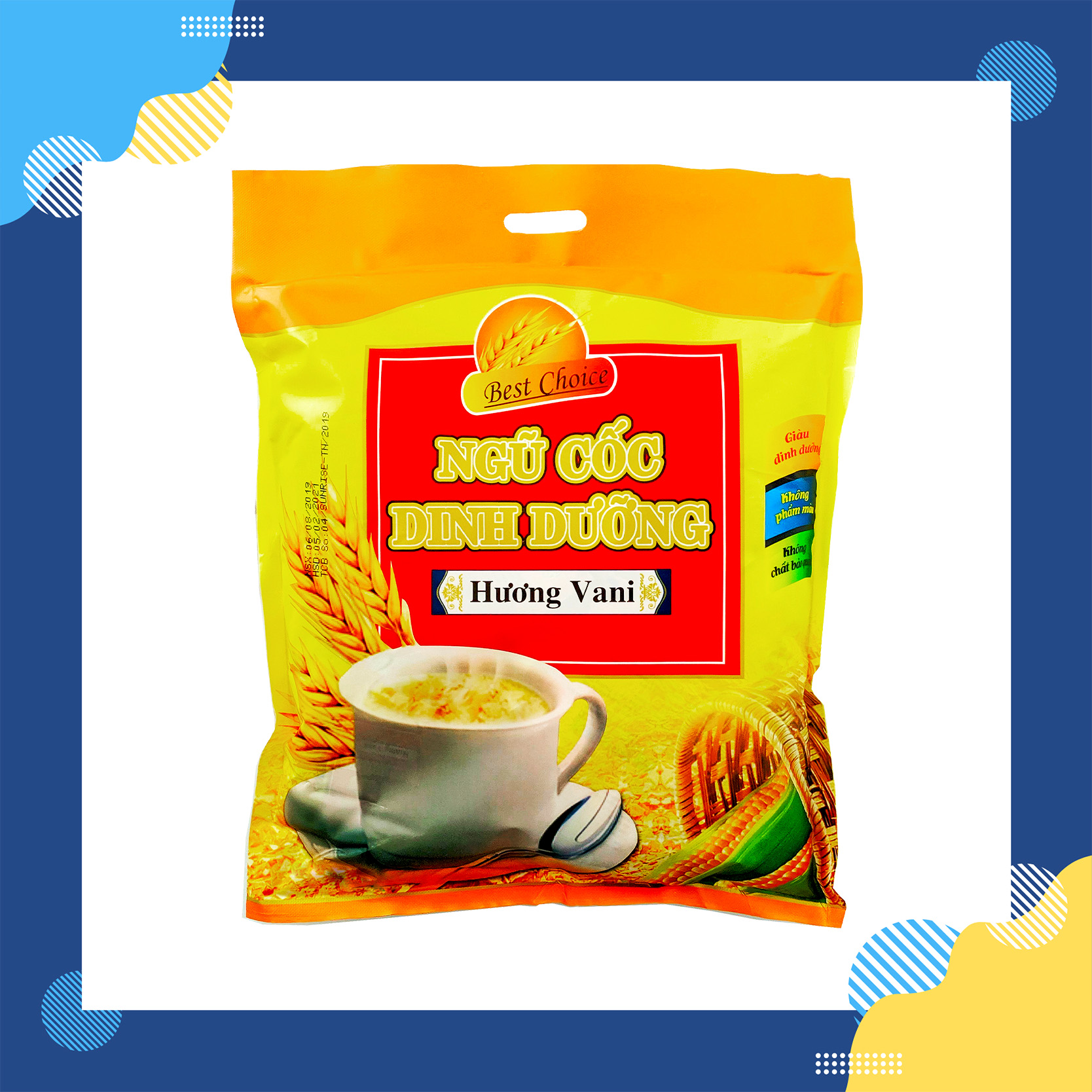 Ngũ cốc dinh dưỡng Best Choice hương vani 450g - Bổ sung thêm canxi giúp xương thêm chắc khỏe