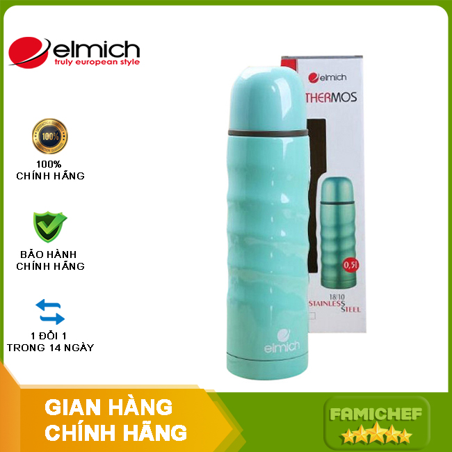 Phích giữ nhiệt elmich m5 2246390 500ml - màu ngẫu nhiên