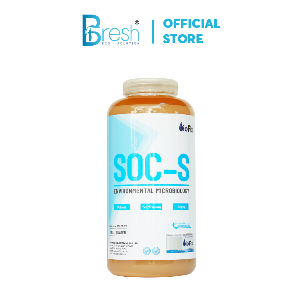 Vi sinh xử lý mùi hôi Biofix SOC S chai 1 lít