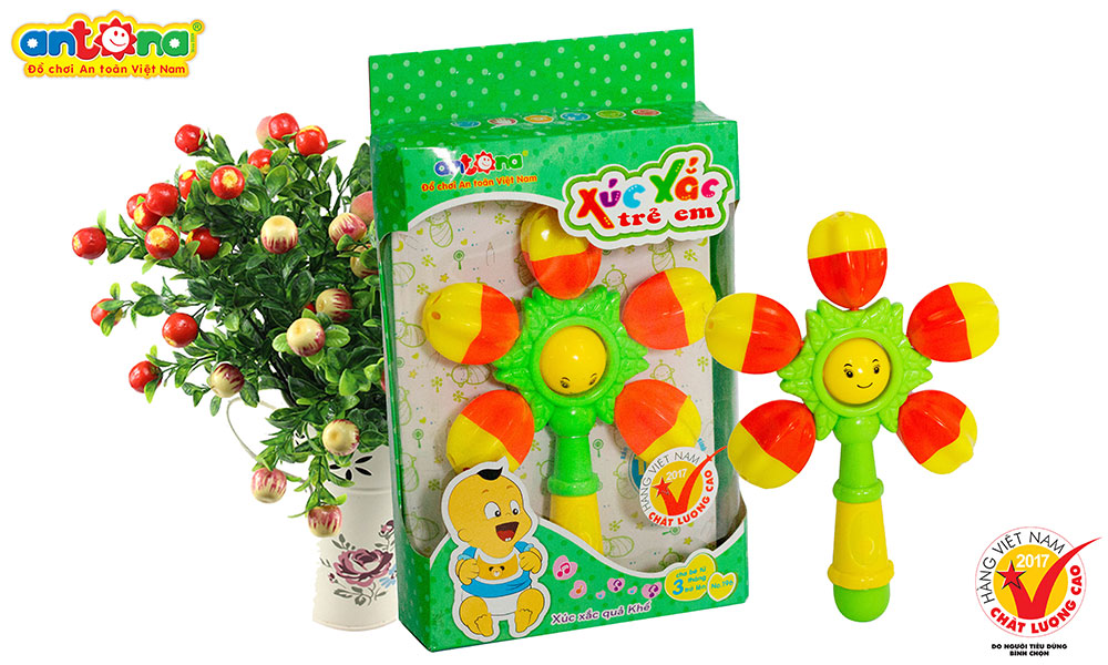 Đồ chơi xúc xắc quả khế antona dễ thương cho bé cầm nắm