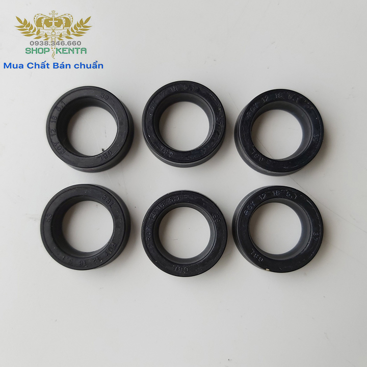 BỘ 6 GIOĂNG PHỚT DẦU, PHỚT NƯỚC MÁY RỬA XE CAO ÁP MINI - Phụ kiện máy rửa xe