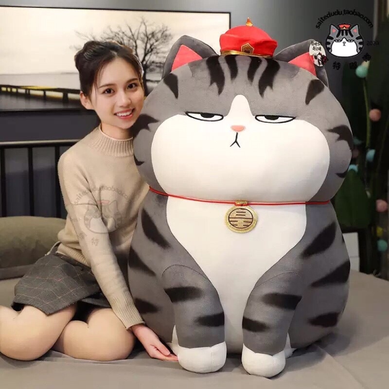 ¤┅❂ Gấu bông Mèo Hoàng Thượng khổng lồ siêu ngộ
