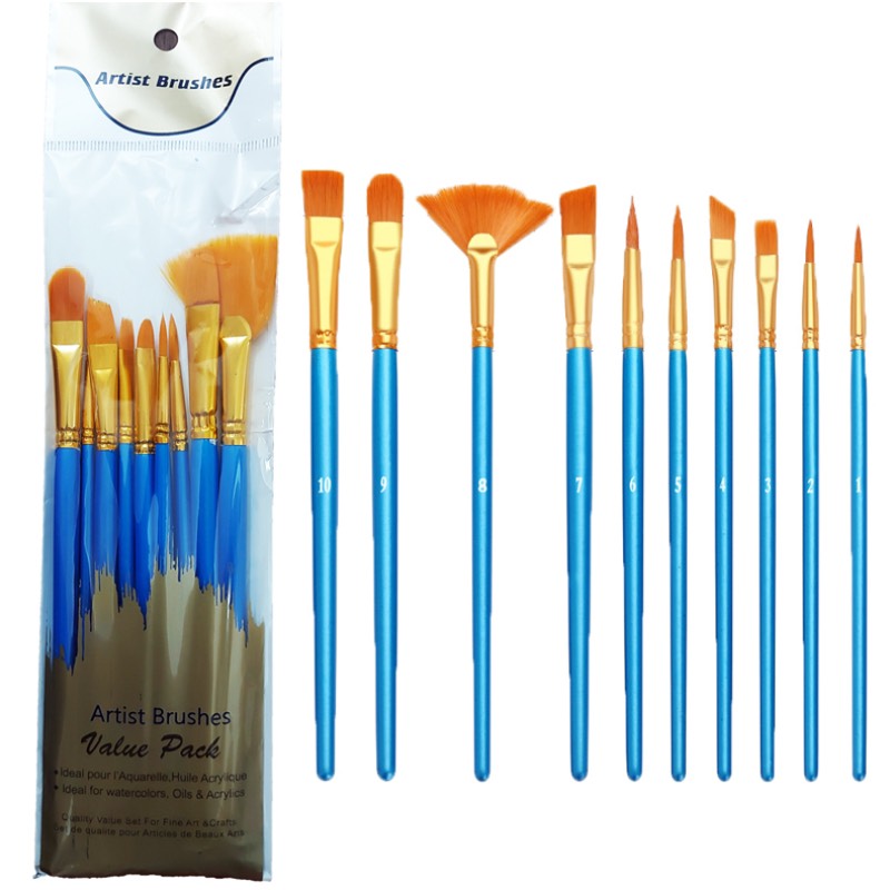 Bộ cọ vẽ học sinh theartshop 10 cây