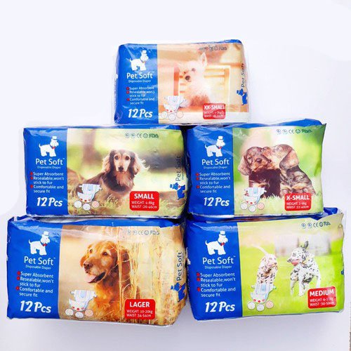 Bỉm pet soft dành cho thú cưng bịch 12 miếng