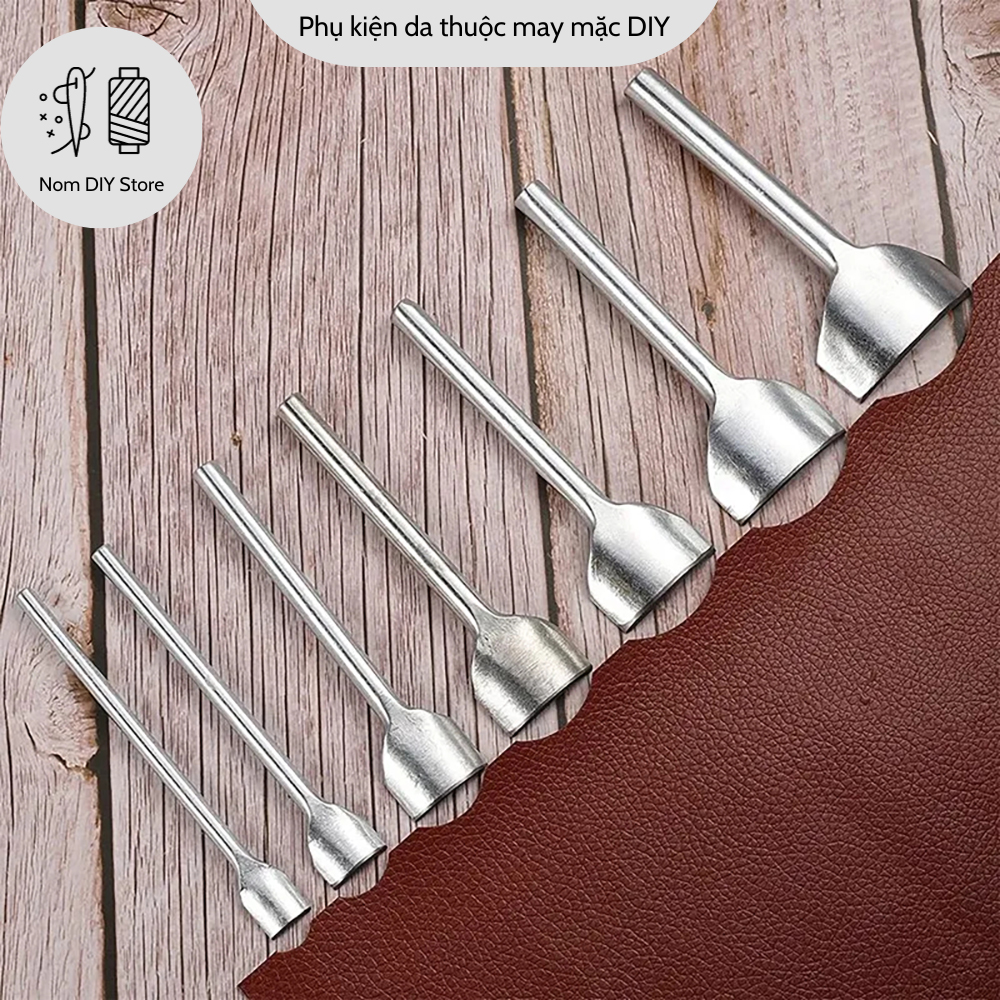 Dao đục nông chặt cắt da vòng cung dụng cụ đồ nghề làm da túi xách thắt lưng bóp ví thủ công leathercraft handmade diy
