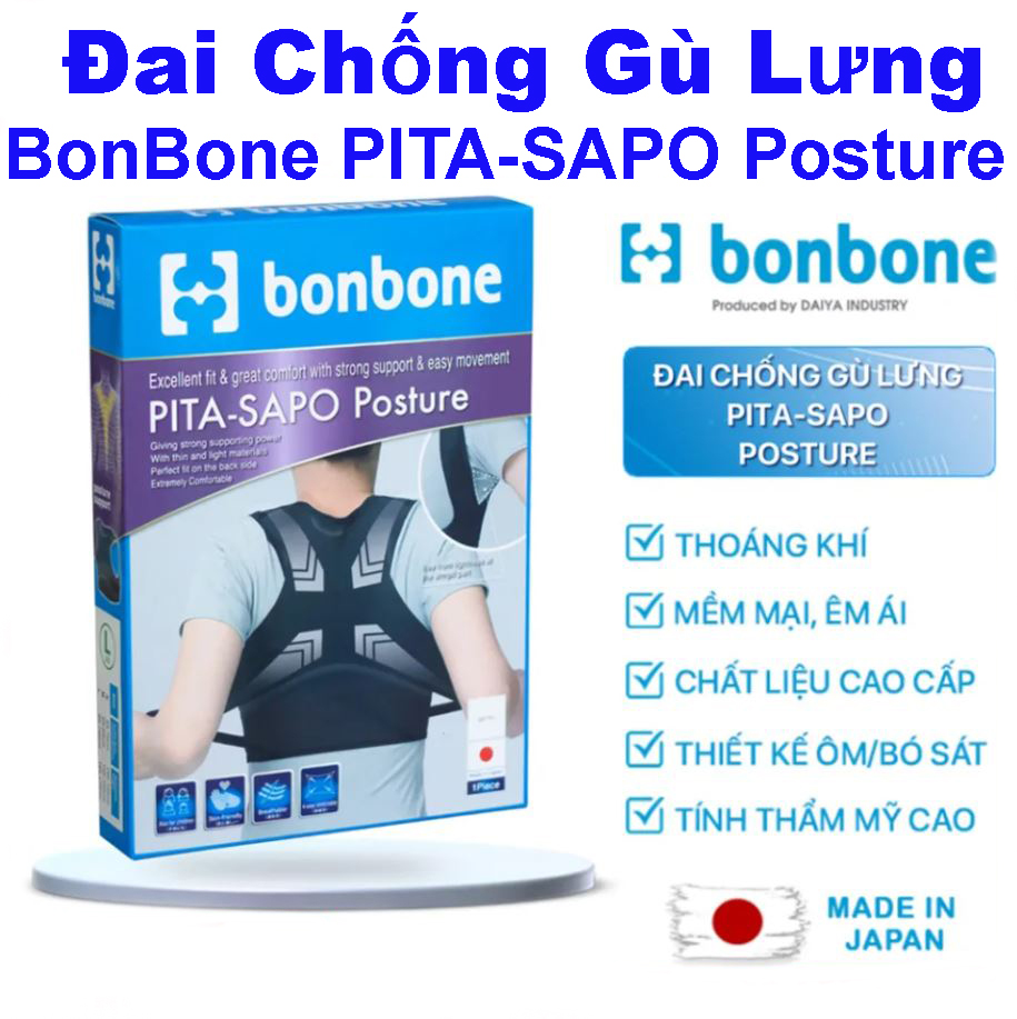 Đai Chống Gù Lưng Bonbone PITA-SAPO Posture Nhật Bản