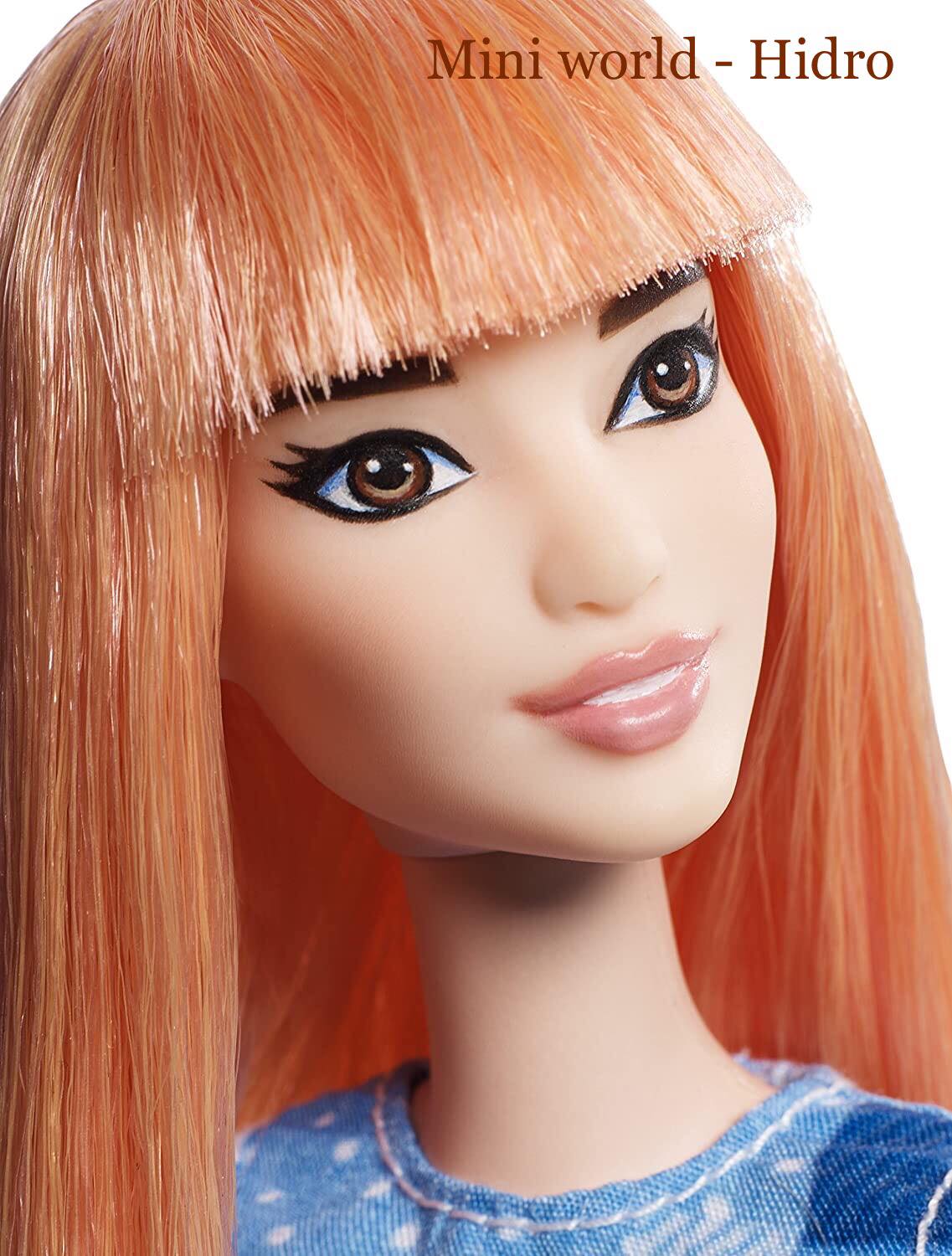 Búp bê Barbie fashionistas da trắng tóc cam chính hãng 60