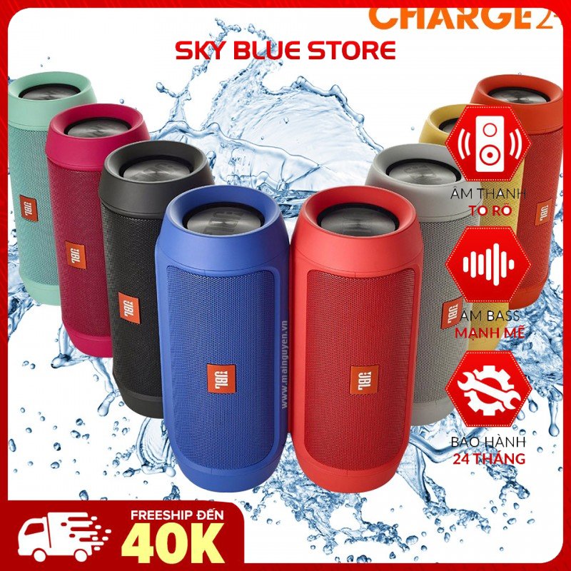 Loa Bluetooth Change 2+ Loại Lớn Âm Thanh Siêu Trầm Tiện Dụng , loa blutooth bass mạnh kiêm sạc dự phòng Bảo Hành 2 Năm Hàng Nhập Khẩu.