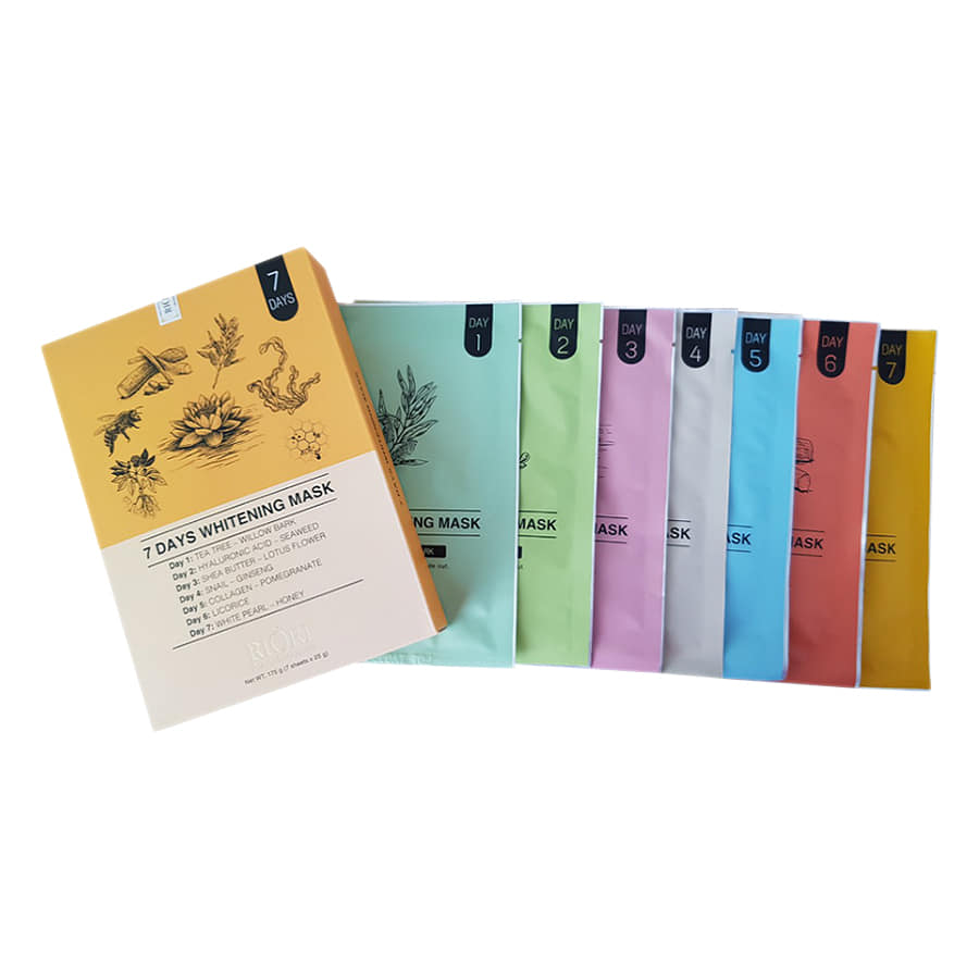 Mặt nạ 7 ngày dưỡng trắng riori 7 days whitening mask