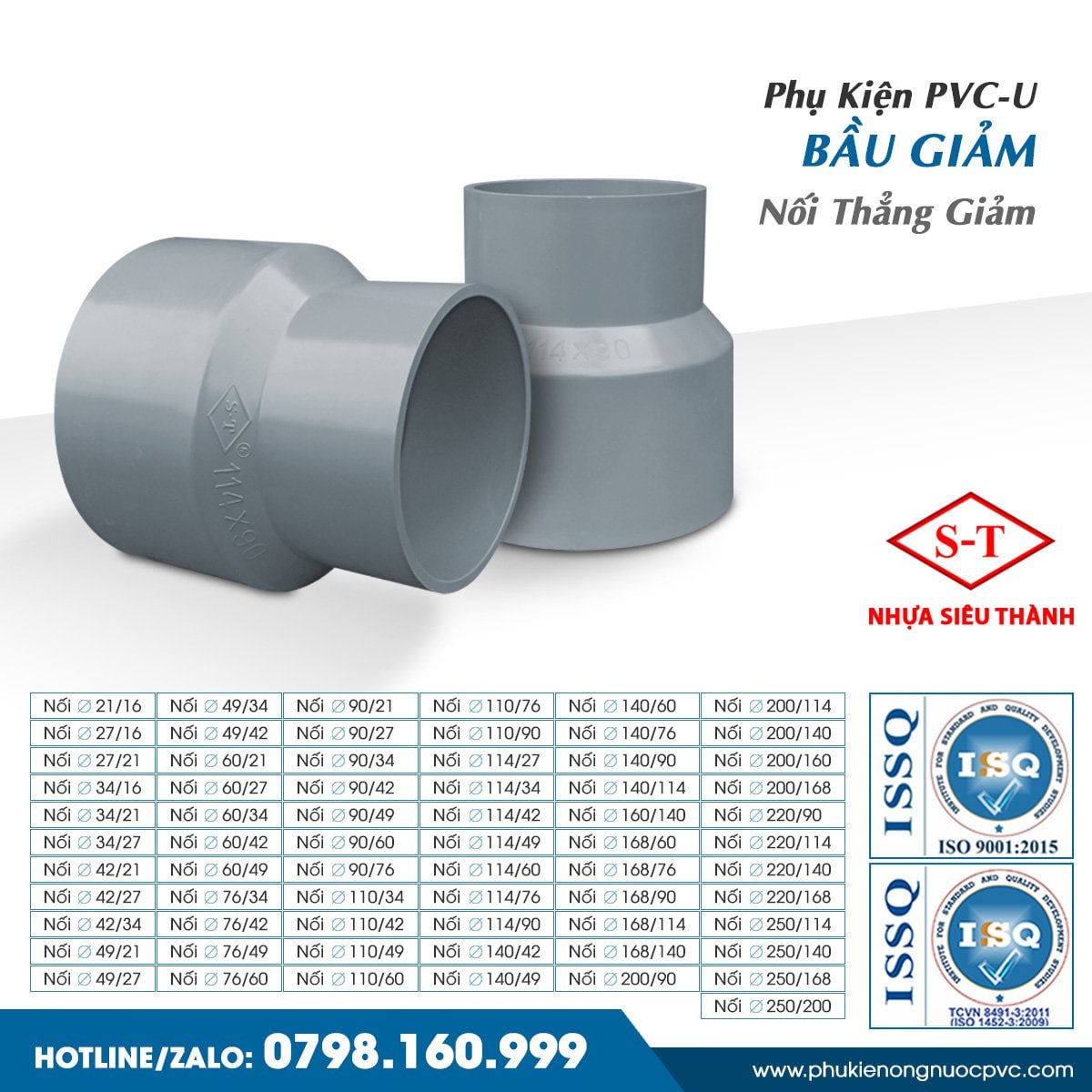 Nối giảm 21 ra 16, 21 về 16, 21/16