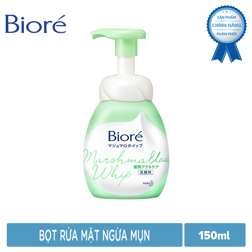 Bọt Rửa Mặt Ngừa Mụn Biore Marshmallow Whip Acne Care 150ml