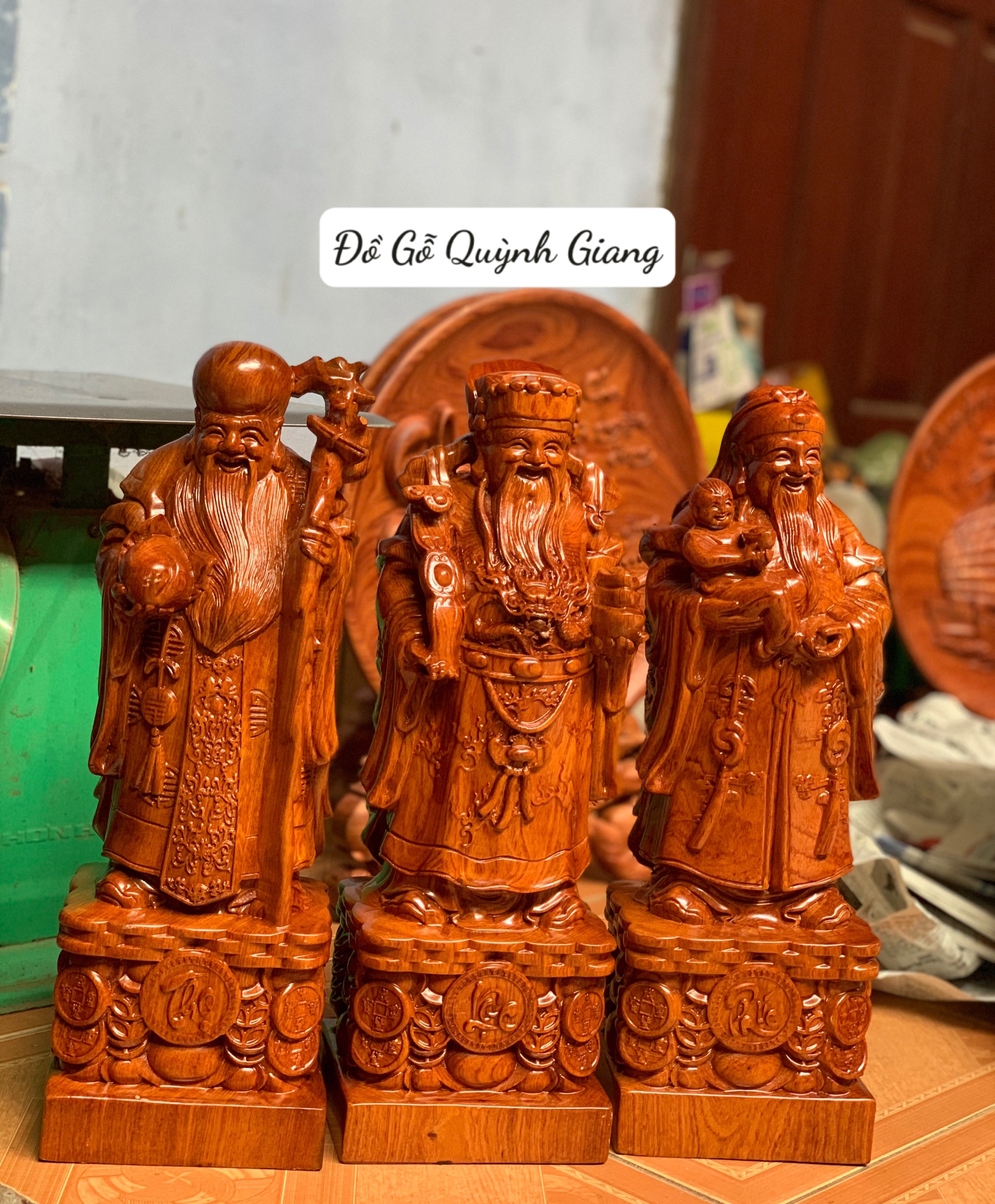Bộ tam đa phúc lộc thọ cao 30cm