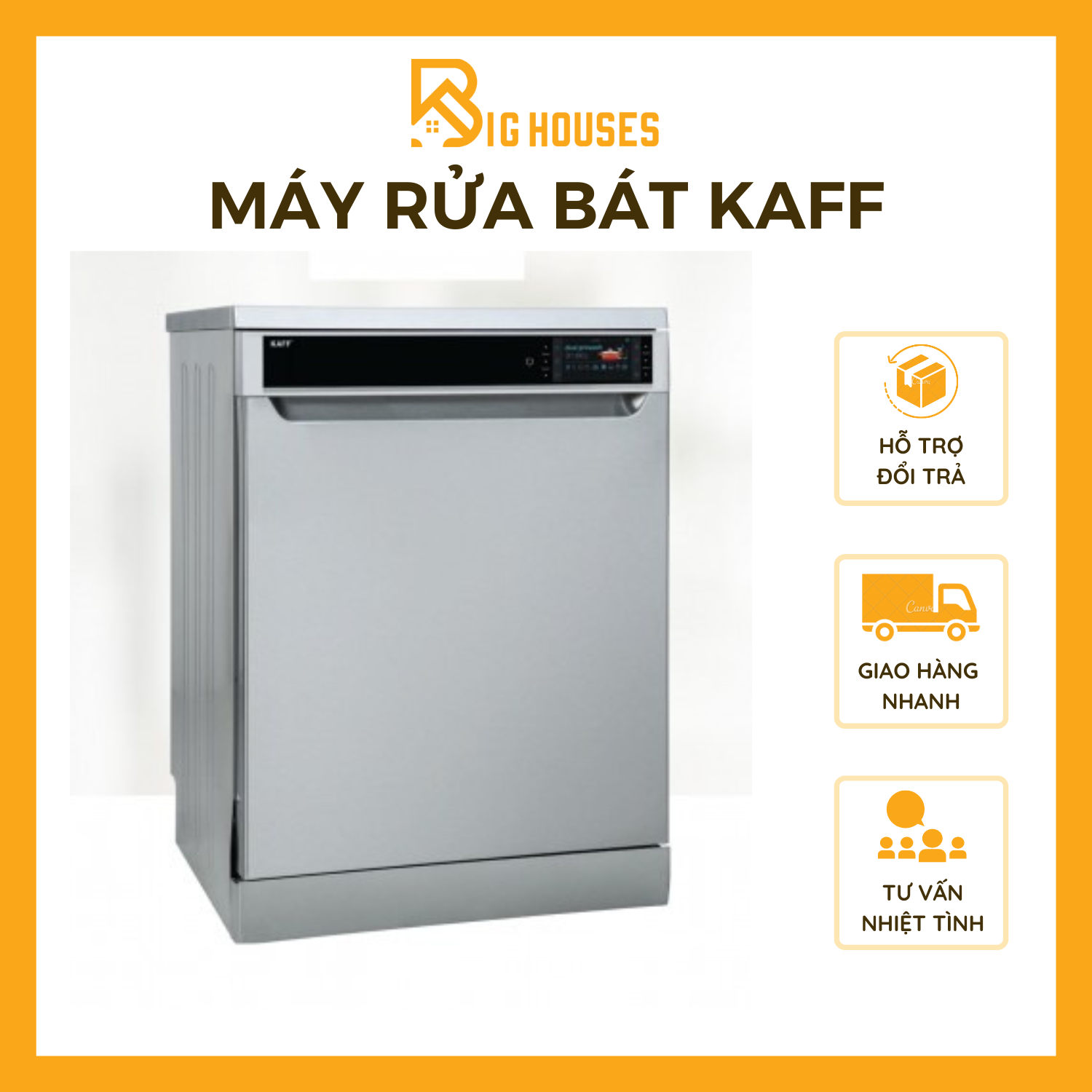 Máy rửa bát kaff kf-d65eris