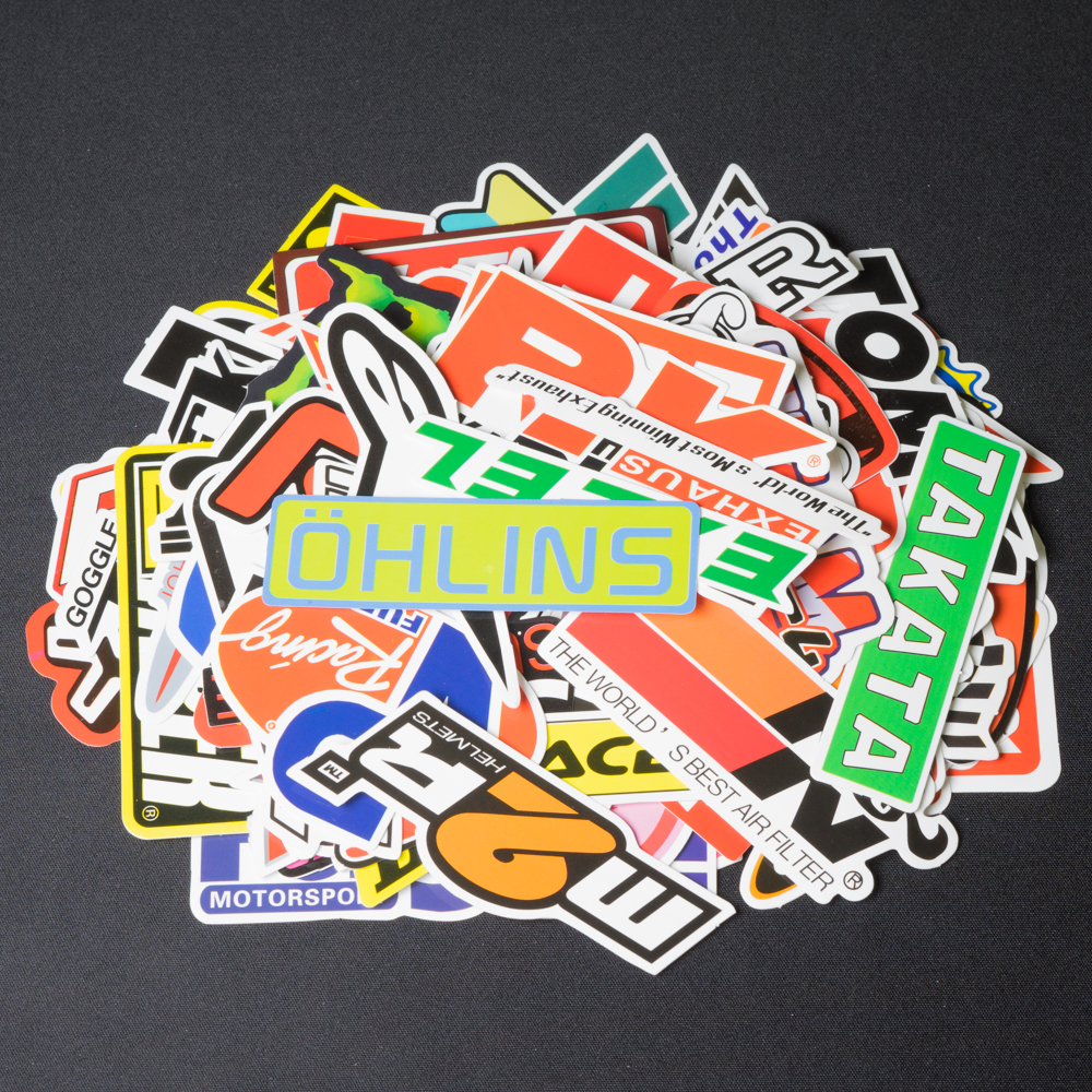 [HCM]Bộ 10 20 50 sticker hình dán stickers logo thương hiệu xe máy cao cấp chống nước lâu phai trang trí vali laptop điện thoại xe đạp xe máy skateboard đàn...