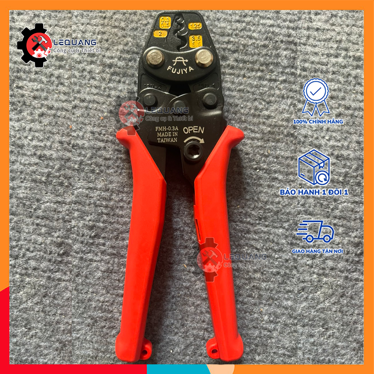 Kìm bấm đầu cos Fujiya FMH-0.3A - kềm bấm đầu cote , bấm cosse chuyên nghiệp, đa năng, chính xác cao