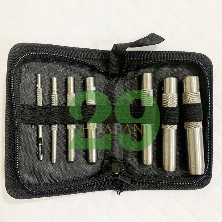 Bộ đục lỗ tròn - bộ đục lỗ gioăng 7 chi tiết 3-15mm tặng găng tay bảo hộ
