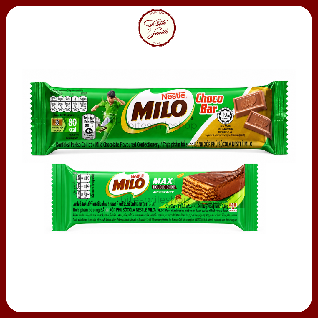 Bánh Milo Choco Bar/ Milo Max Double Choco Nestle Socola Đậm Đà Hấp Dẫn (Thanh)
