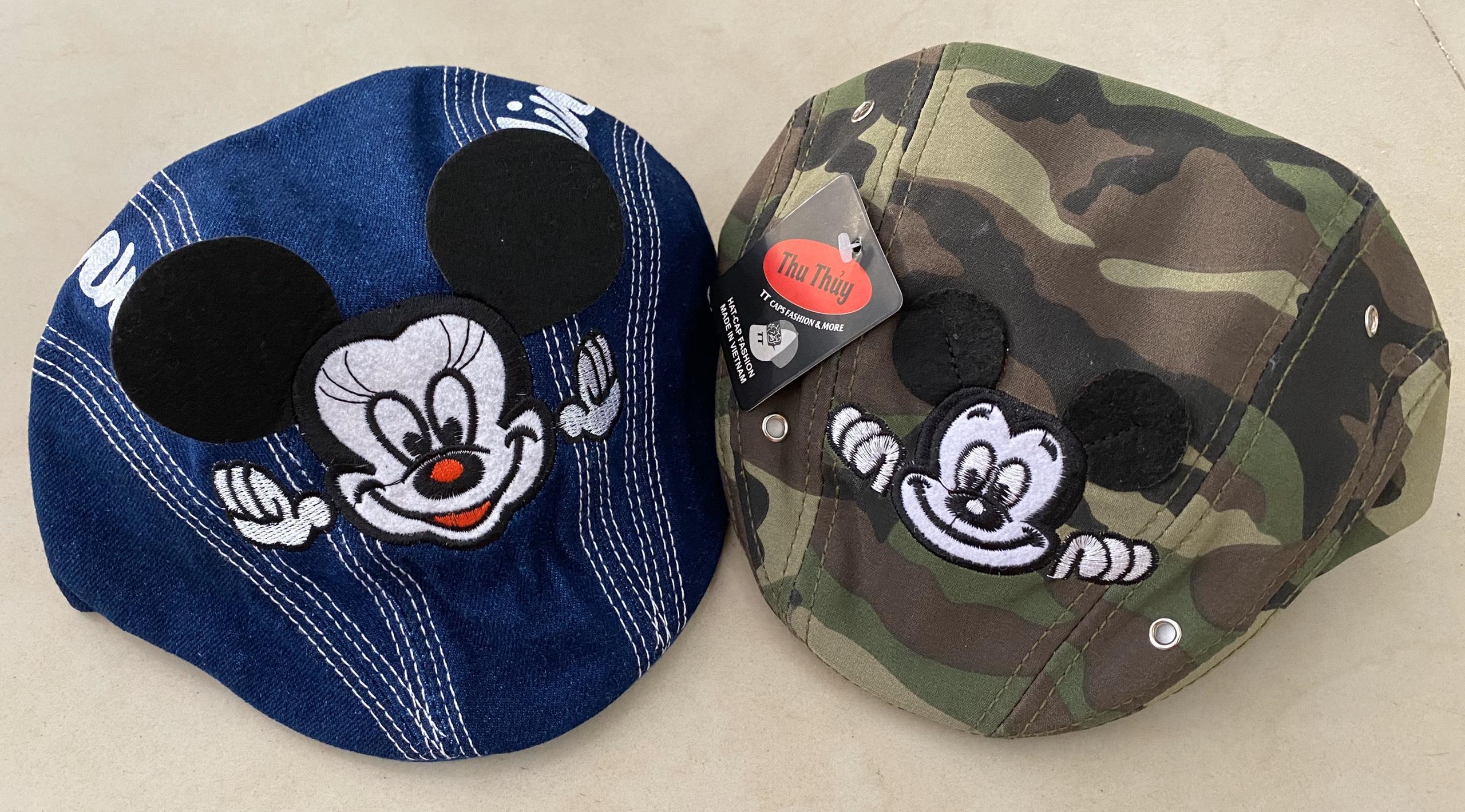 Nón beret jean chú chuột MICKEY cho bé trai 2-5 tuổi