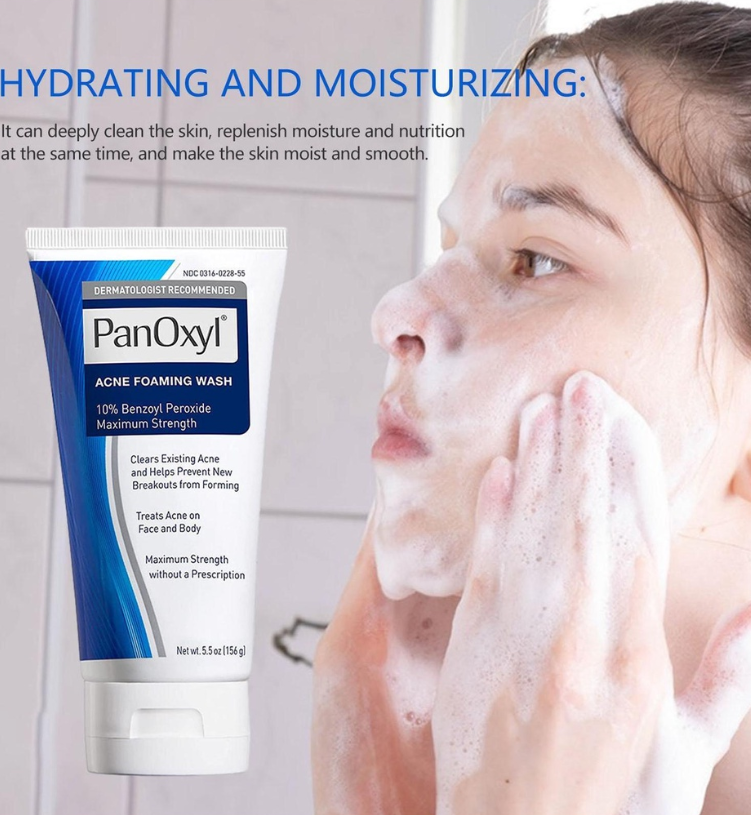 PanOxyl Acne Foaming Wash Benzoyl Peroxide 10% 156g Sữa rửa mặt cho da mụnMaximum Strength