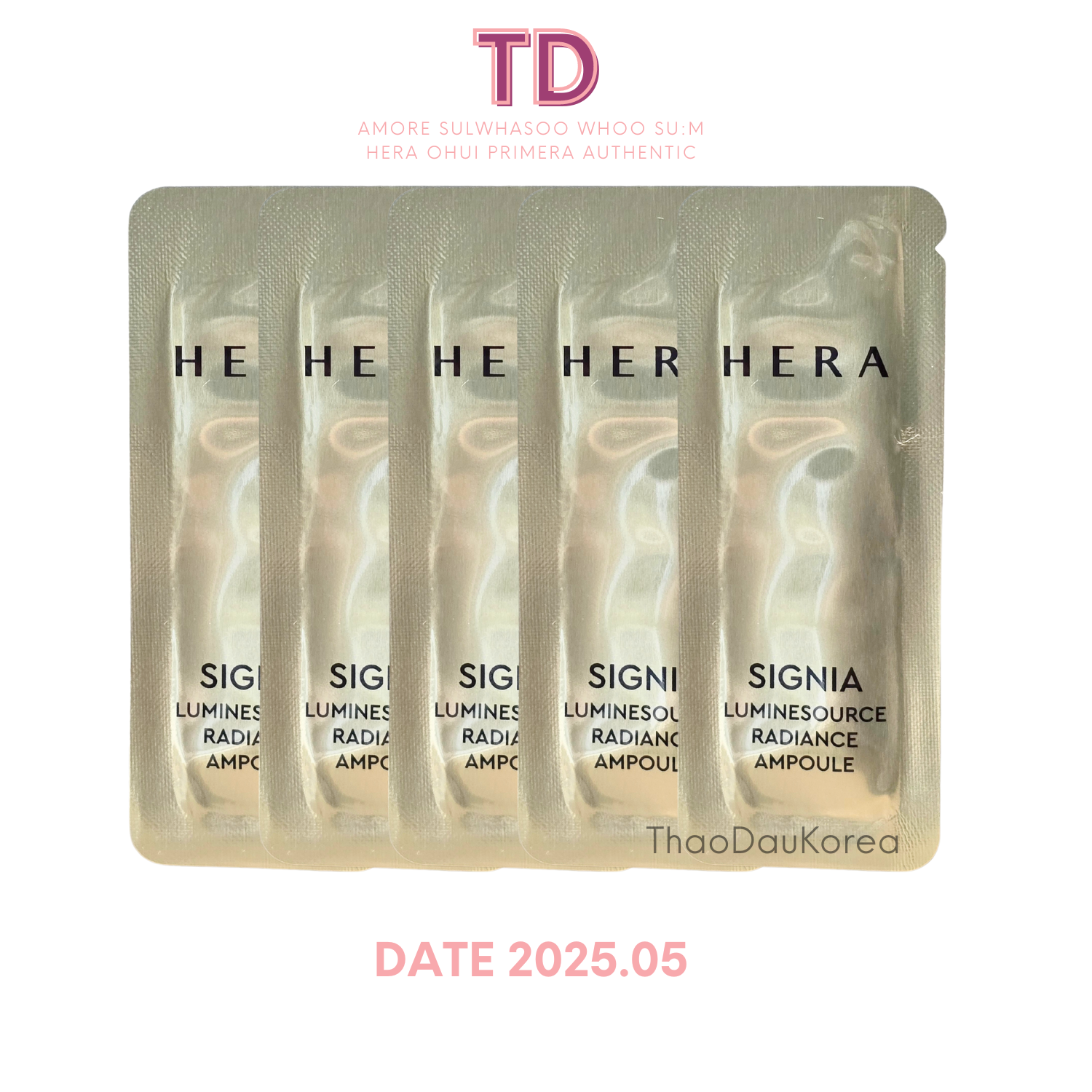 Hera Combo 10 20 30 Gói 1ml Ampoule Dưỡng Tế Bào Mầm Dưỡng Lão Ẩm Tái Sinh Da Hera Signia Luminesource Radiant