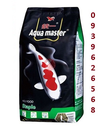 1 kg thức ăn cá koi aqua master staple - cám cân bằng cho koi