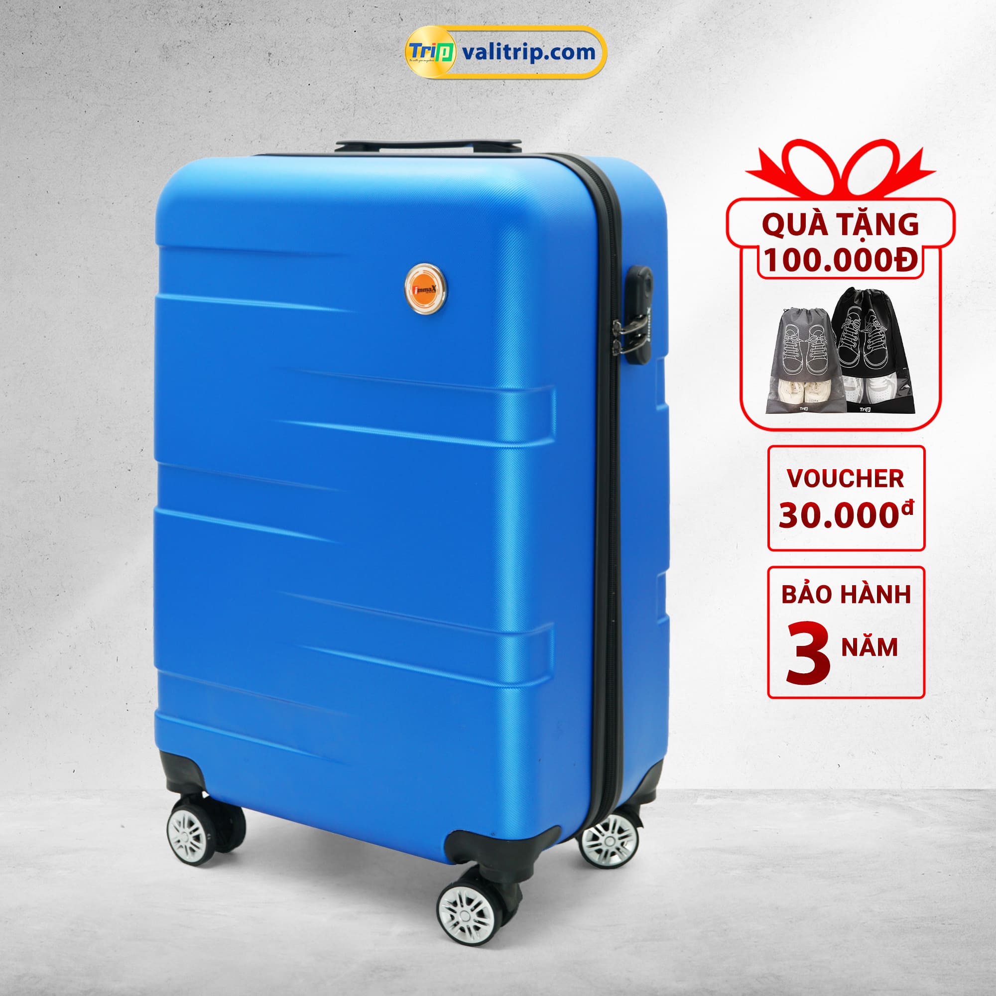 [ MIỄN PHÍ SHIP] Vali nhựa du lịch immaX X14 hàng chính hãng 1 đổi 1 trong  1 năm