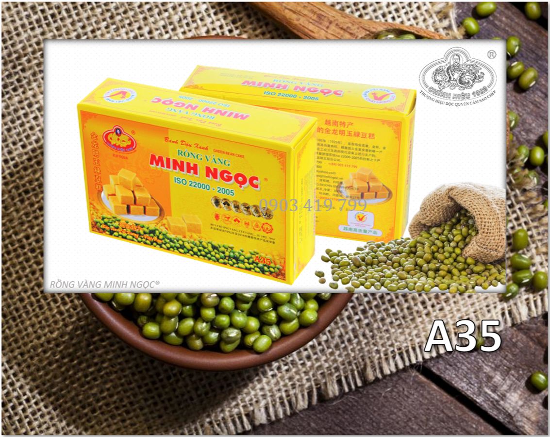 Bánh đậu xanh rồng vàng minh ngọc a35