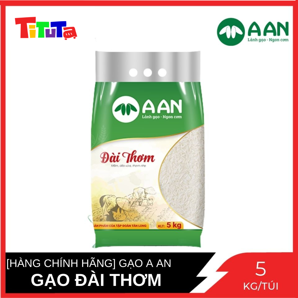 [HÀNG CHÍNH HÃNG] Gạo Đài Thơm Gạo A An Túi 5 Kg