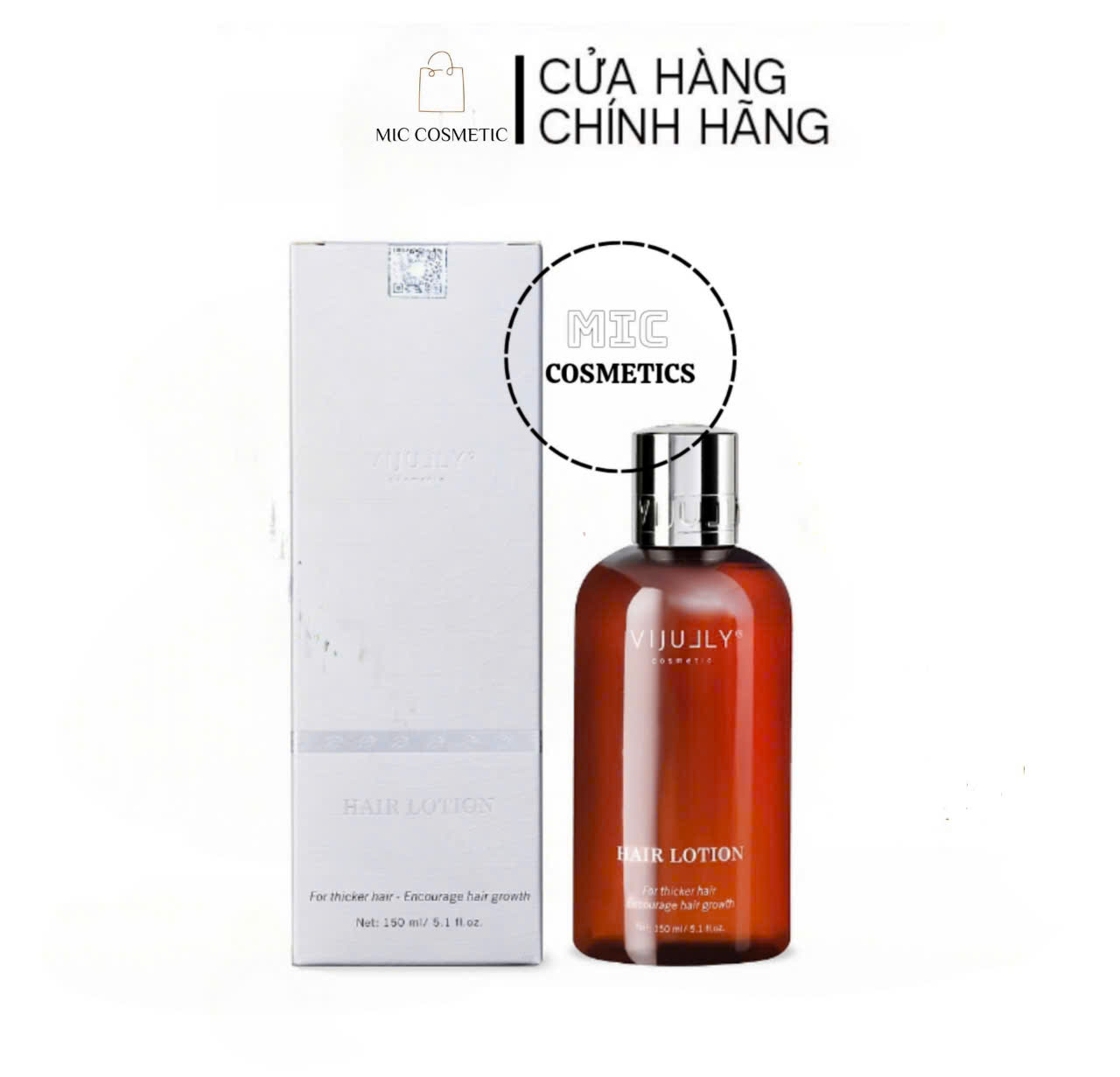 Xịt Dưỡng Tóc Tinh Dầu Bưởi ( Hair Lotion) ViJully Giảm Rụng & Nhanh Dài 150 ML Chính Hãng