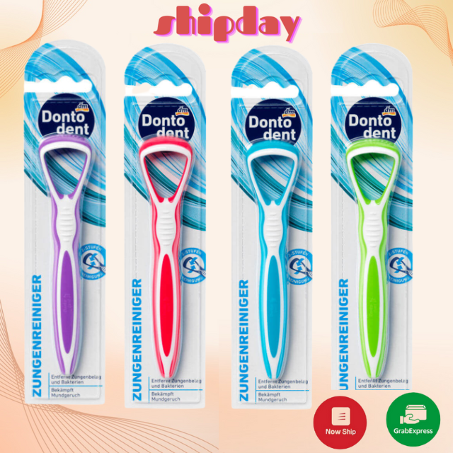 Dụng cụ cạo lưỡi dontodent, Thanh Cạo lưỡi, cây cạo lưỡi, hàng xách tay Đức