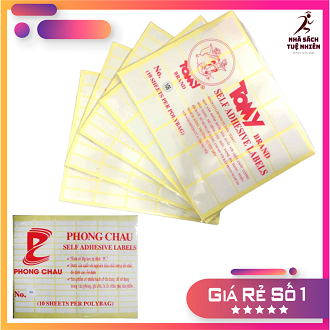 Giấy decal a5 tomy gp phong châu pc giấy in mã vạch tem in mã vạch mã 99 đến 124 xấp 10 tờ/xấp