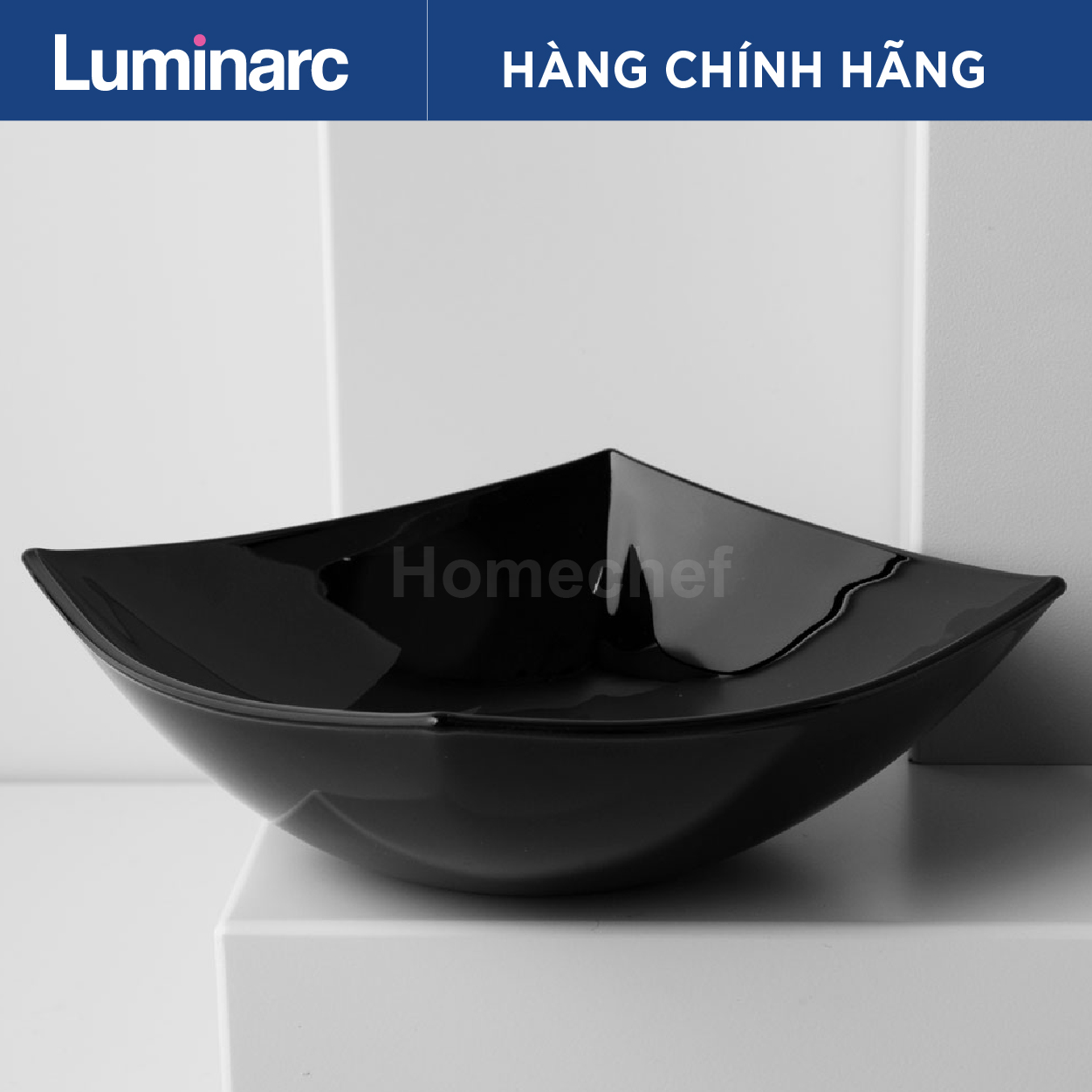 Bát thủy tinh Luminarc vuông 16cm Quadrato H4743/H5036 làm bằng thủy tinh an toàn sức khỏe, dùng được lò vi sóng và máy rửa bát, hàng chuẩn chính hãng