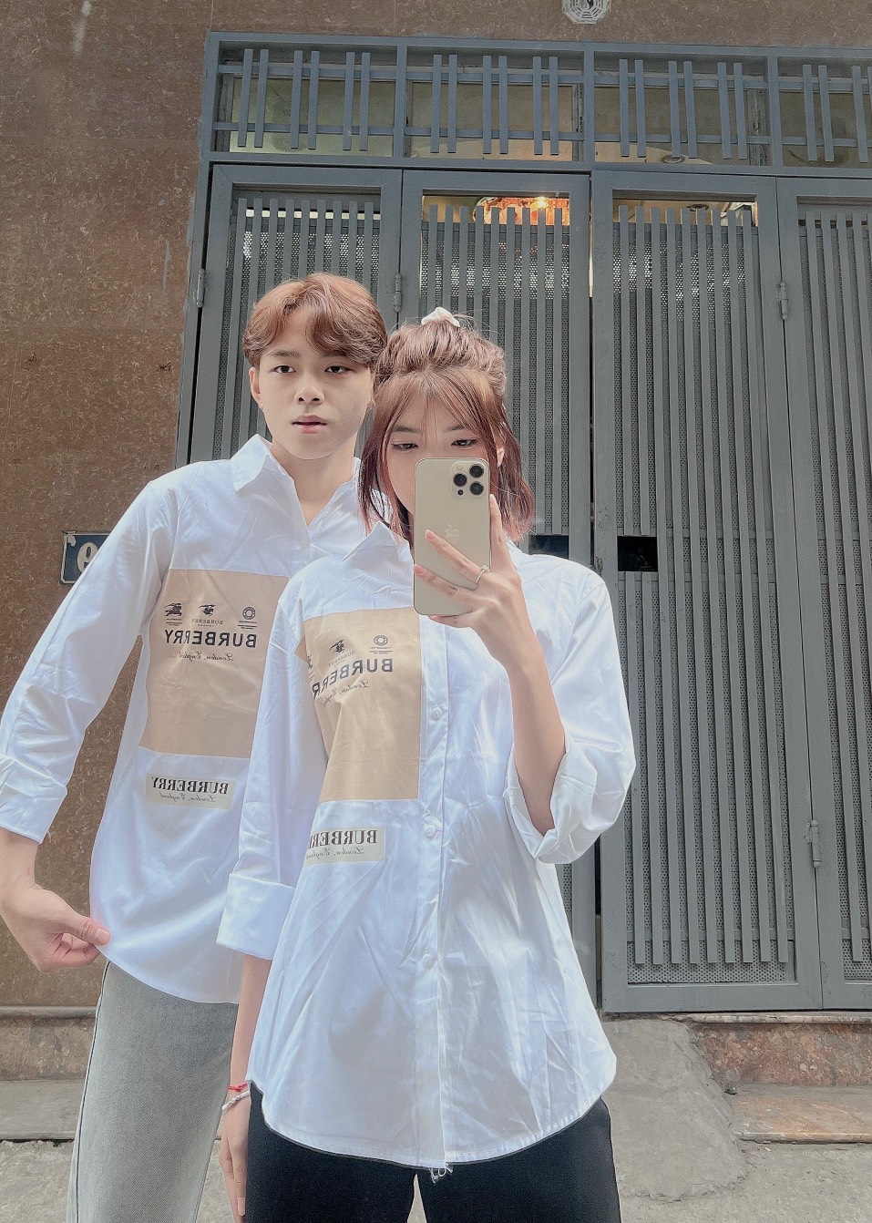 Sơ mi logo bun be dy Chất sơ mi lụa ,ln, áo cotton nam nữ cực chất hót hót hóttren