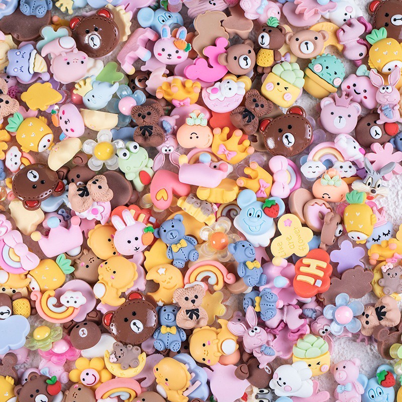 Set 100 hình sticker cute 3d dán bình nước siêu yêu