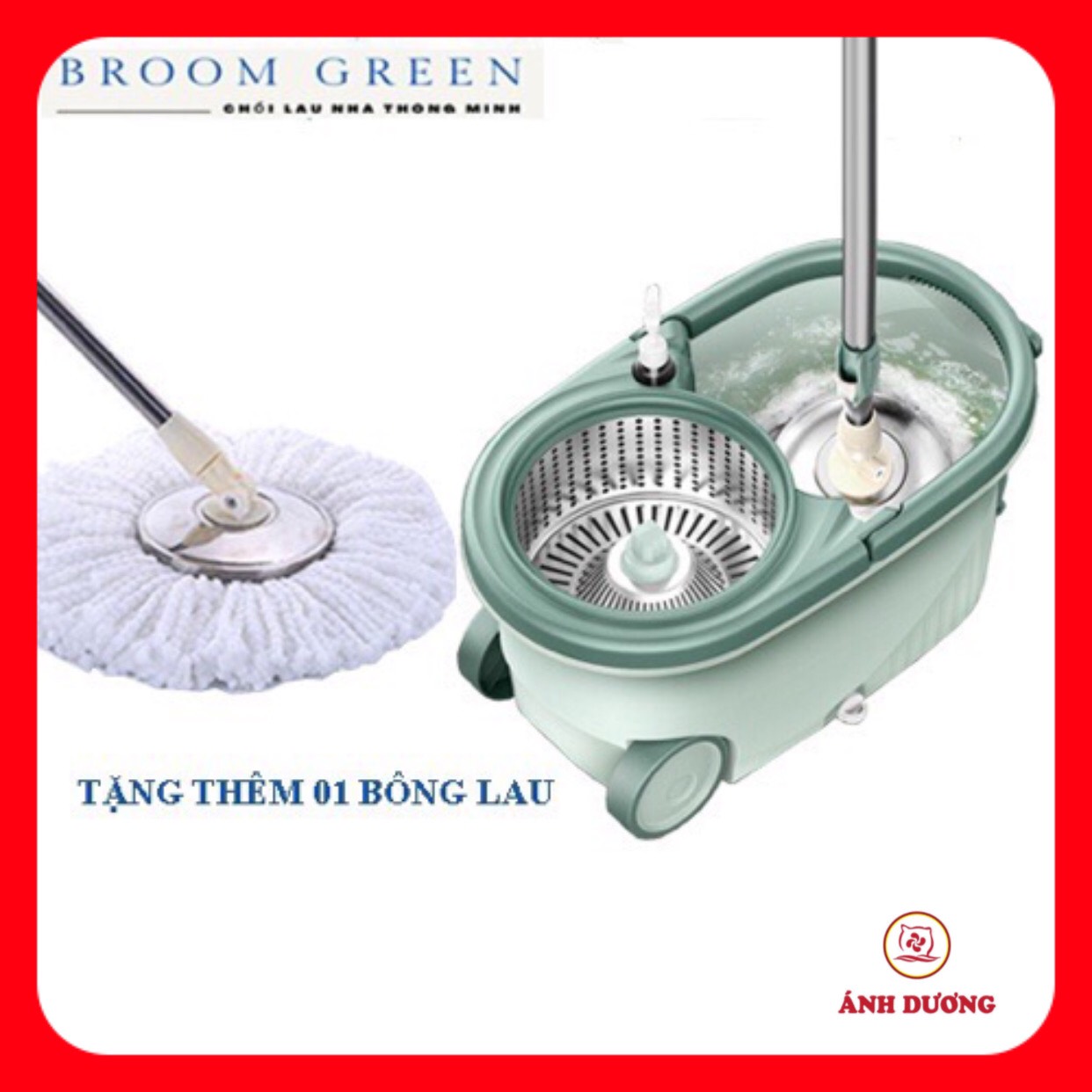 CHỔI LAU NHÀ XOAY 360 ĐỘ CAO CẤP - ĐA NĂNG [CHÍNH HÃNG KANGAROO]