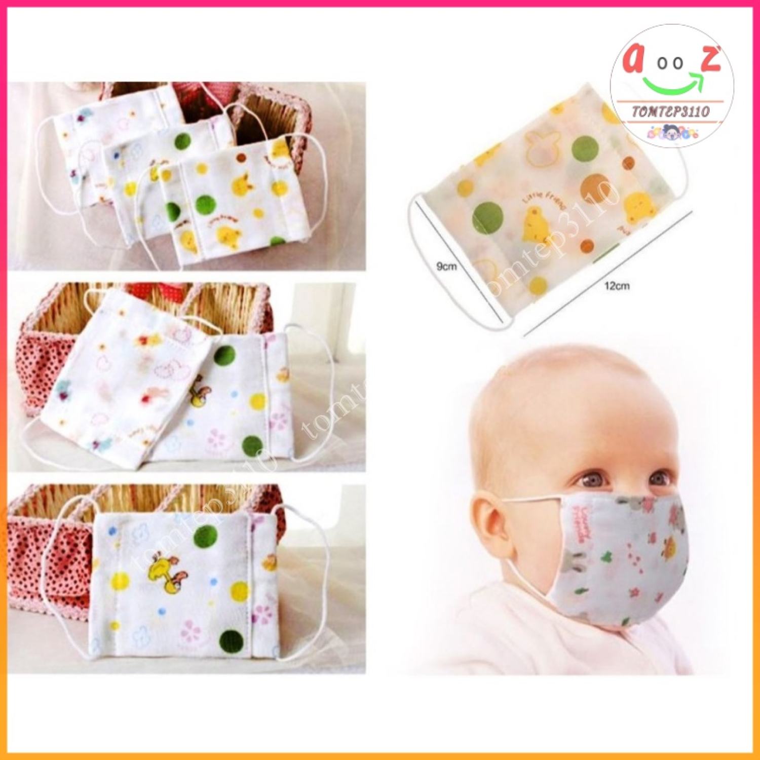 Khẩu trang xô cho bé từ 1-4 tuổi