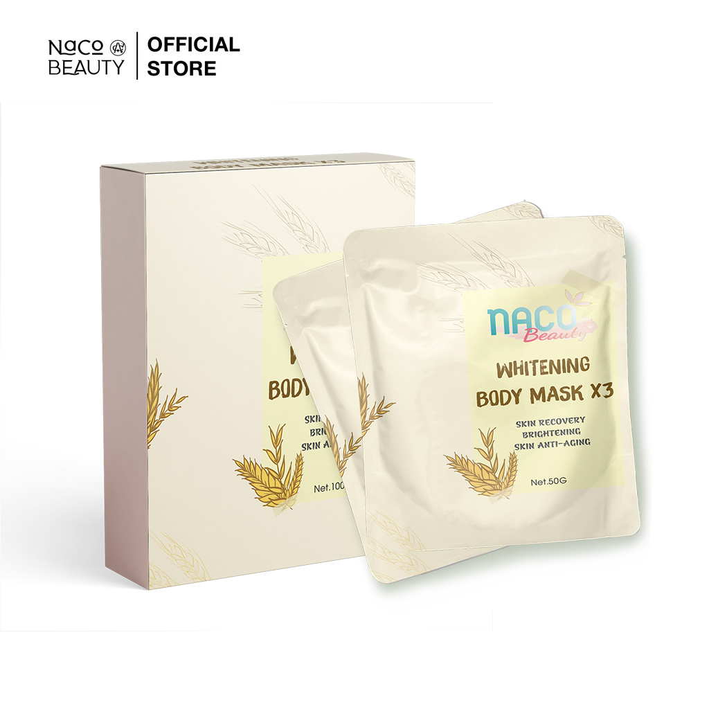 Kem ủ trắng toàn thân Nacobeauty giúp làm trắng da body cấp tốc 100gr - Whitening Body Cream