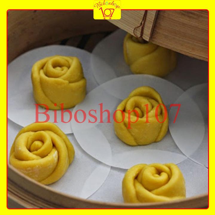 Giấy lót bánh bao, giấy lót nồi 14cm - Giấy nến chống dính 350 tờ