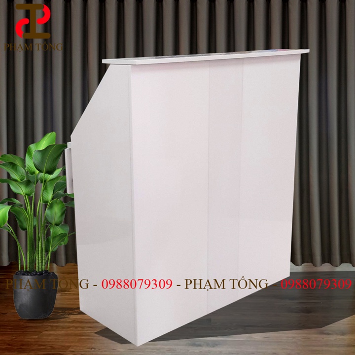 Quầy thu ngân mini màu trắng dành cho shop nhỏ _ hàng cao cấp