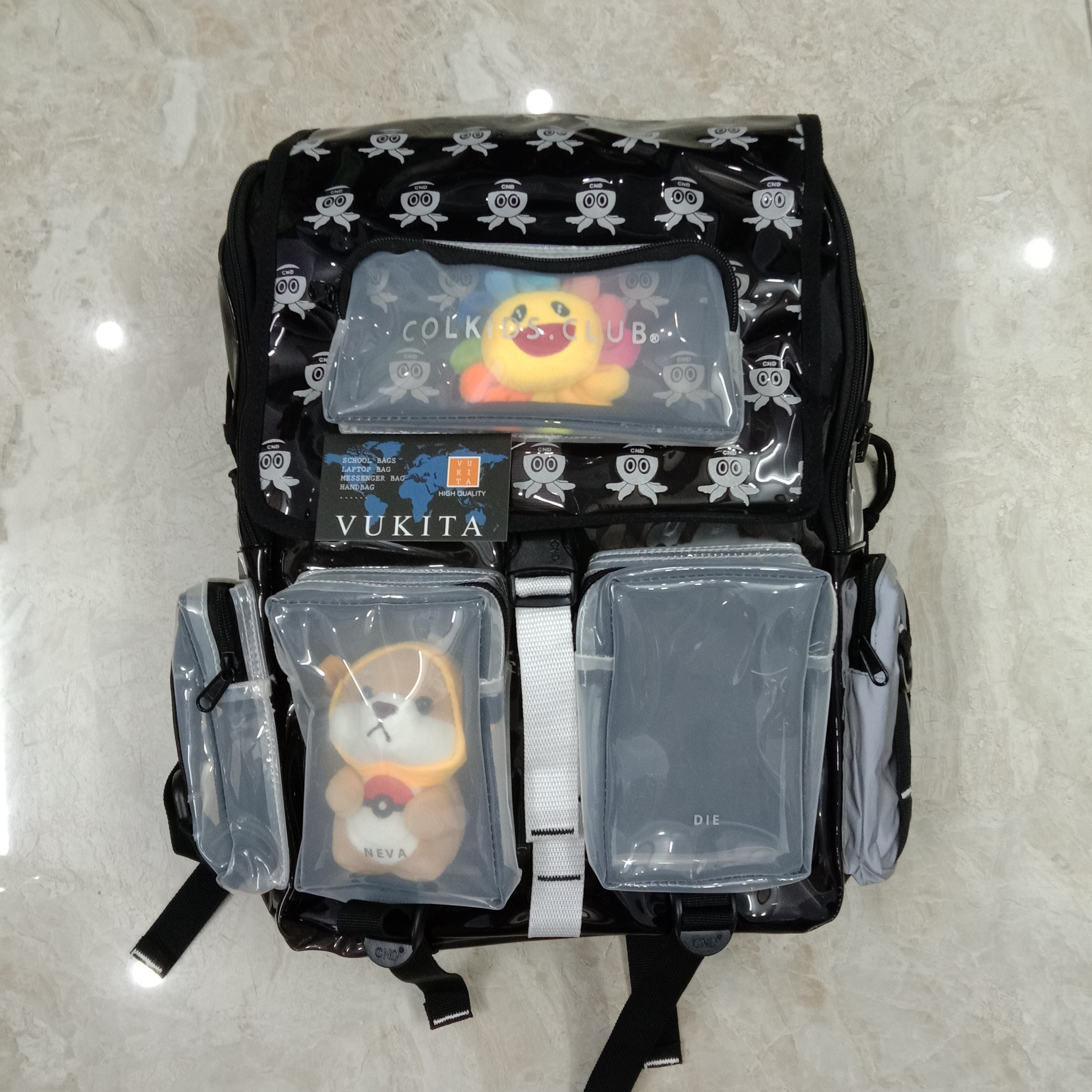 [HCM]Balo colkids ss5 Nhựa phản quang (Tặng full tag và giấy thơm)