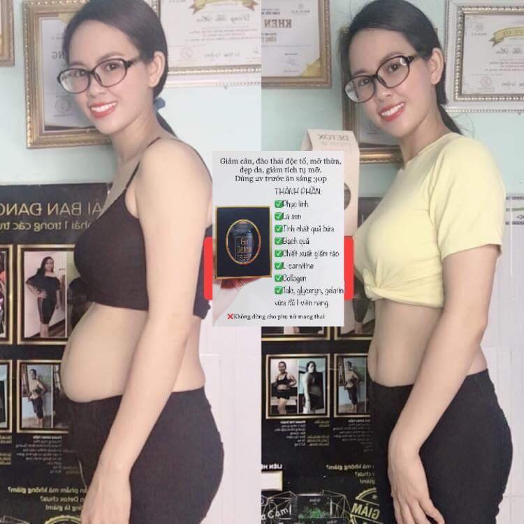 Trà giảm cân combo go detox chính hảng mẫu mới nhất
