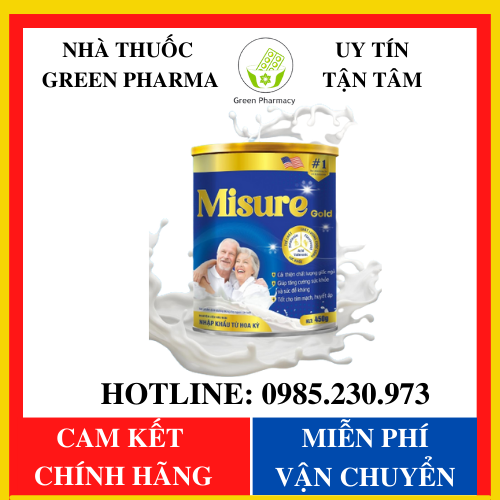 [CHÍNH HÃNG – GIÁ SỈ] Sữa ngủ ngon Misure 450g - Cải thiện mất ngủ, chính hãng từ Hoa Kỳ - Green Pharma 1