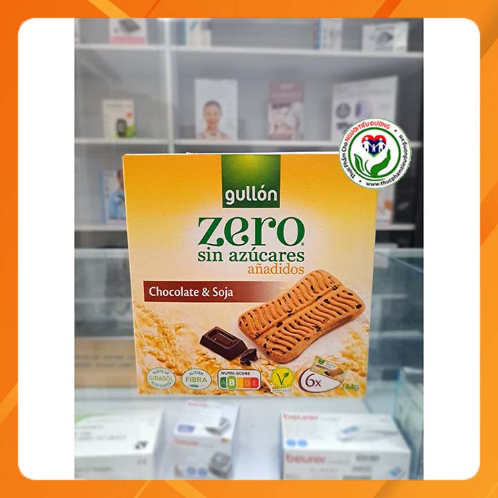 [HCM]Bánh quy Gullon ăn kiêng không thêm đường sôcôla và đậu nành 144g