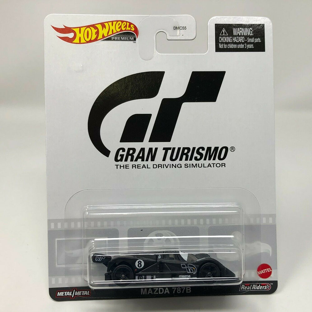 Xe mô hình bánh cao su 1/64 Hot Wheels Premium GRAN TURISMO MAZDA 787B RETRO ENTERTAINMENT