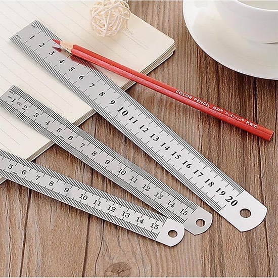 Thước nhôm 15cm / 20cm / 30cm - thước 100% nhôm không xi mạ không biến dạng