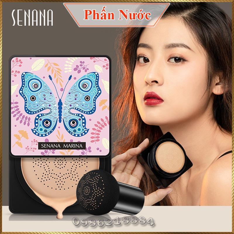 Phấn nước kèm mút tán nấm Senana Marina Cushion BB Cream tạo lớp kem nền che khuyết hoàn hảo SMC3